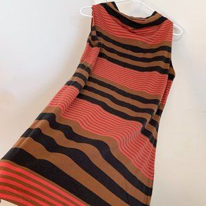 Patagonia Rare Unique "Vintage" (2012ish?) CowlNeck Striped Sleeveless Sundress